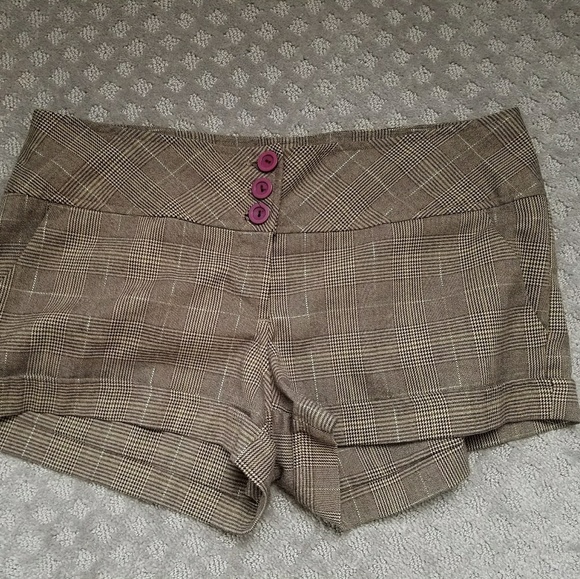 anchor blue Pants - Anchor Blue Plaid Shorts anchor blue Pants - Anchor Blue Plaid Shorts